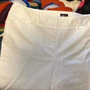 Ladies, white capris size 12 by Rafaella, curvy